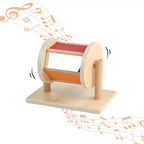Montessori Spinning Drum Toy - Rotating Stand