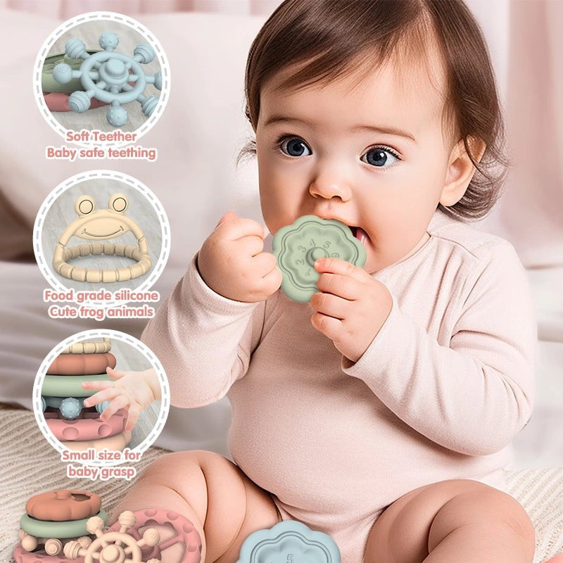 Montessori Toy Bundle - 5-Piece Set for Ages 6 Months to 4 Years
