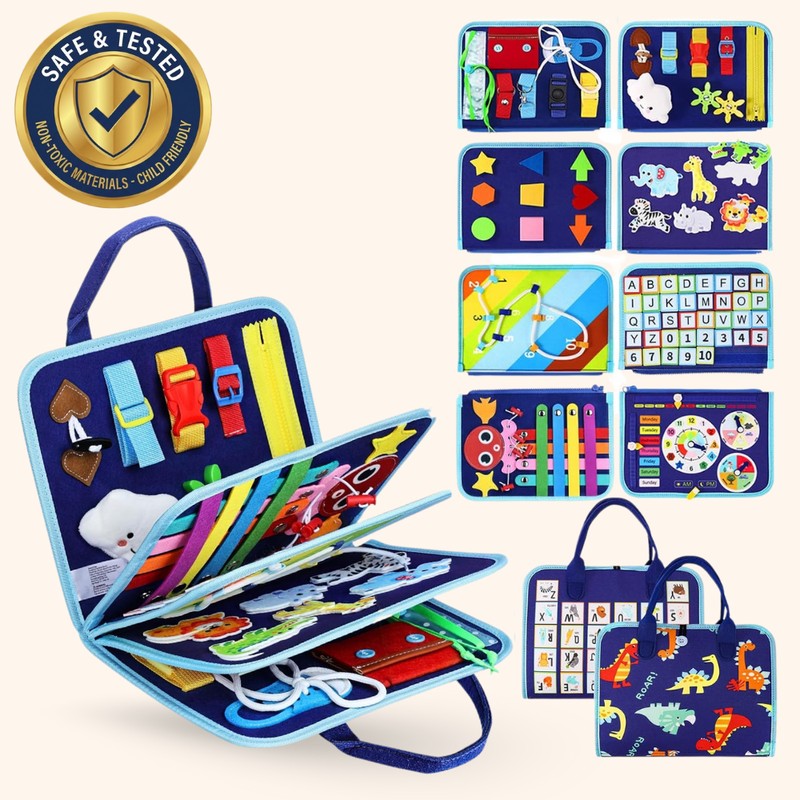 Montessori Toy Bundle - 5-Piece Set for Ages 6 Months to 4 Years