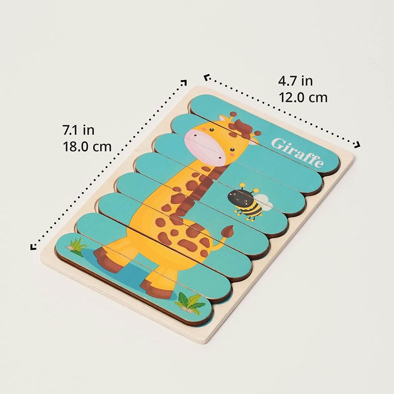 Montessori Wooden Double-Sided Puzzle Set for Toddlers
