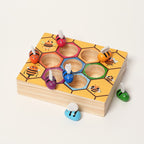 Montessori Wooden Sorting and Matching Toy - Beehive Theme