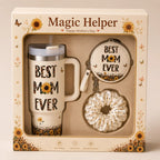Mother's Day Gift Set - Tumbler with Straw, Coin Purse and Scrunchie
