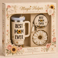 Mother's Day Gift Set - Tumbler with Straw, Coin Purse and Scrunchie