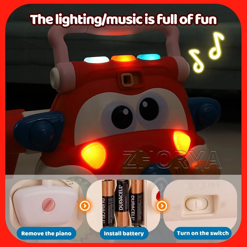 Multi-function Baby Activity Walker - Push Stroller Toy with Music and Lights