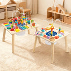 Multi-functional Early Learning Activity Table - Wooden with Multiple Activities