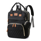 Multifunctional Baby Diaper Backpack - Foldable Bed Compartment