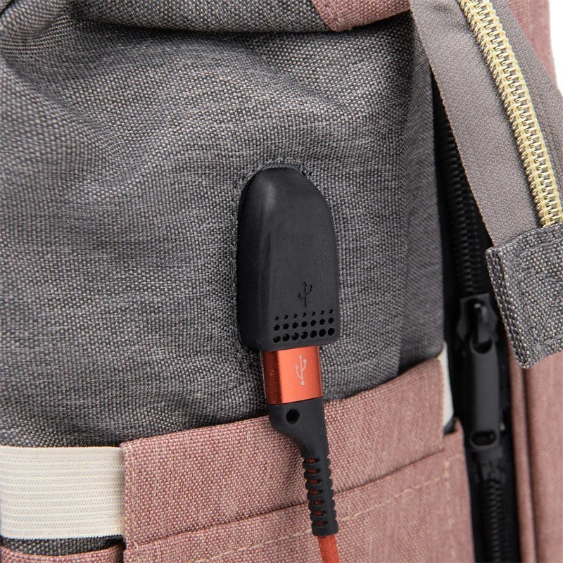 Multifunctional Diaper Backpack - Convertible Baby Crib
