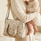 Multifunctional Travel Diaper Bag - Quilted Diamond Pattern