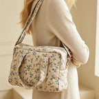 Multifunctional Travel Diaper Bag - Quilted Diamond Pattern