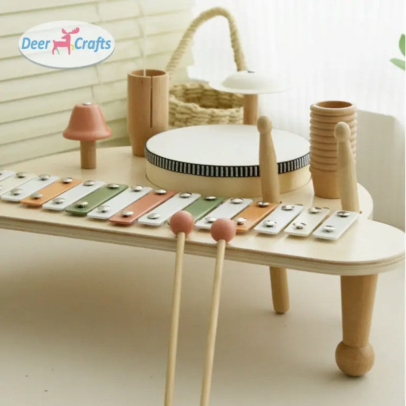 Musical Toy Set - Xylophone with Percussion Instruments