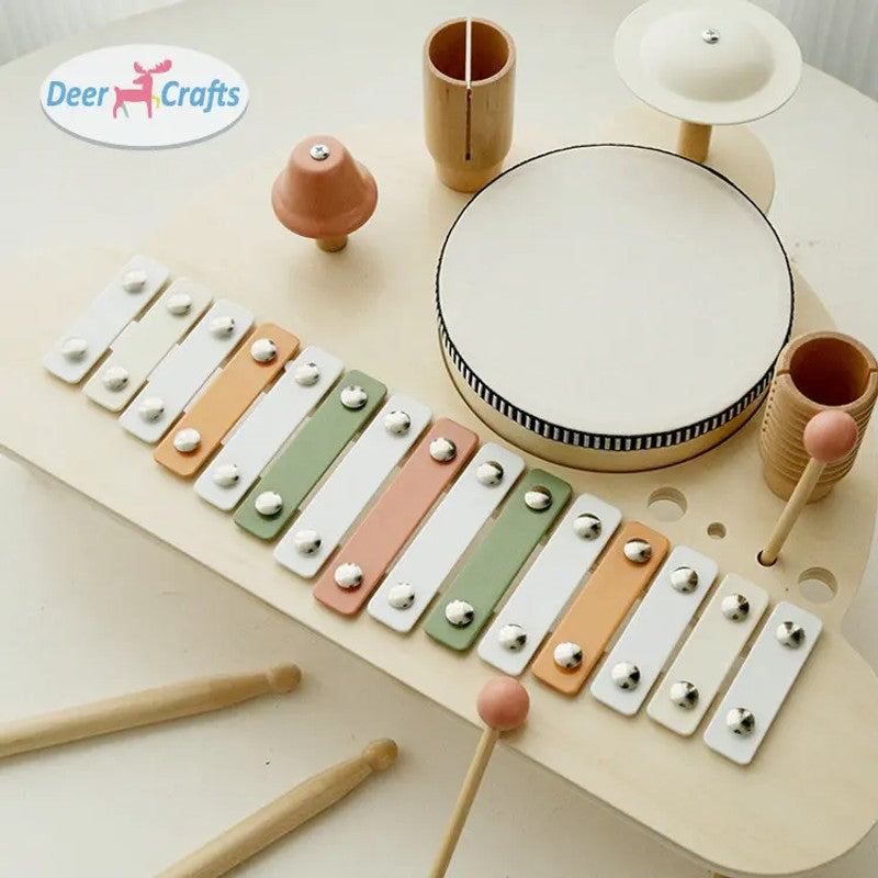 Musical Toy Set - Xylophone with Percussion Instruments