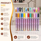 Nail Art Marker Set - Precision Tip Pens
