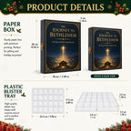 Nativity Advent Calendar - 24 Miniature Ornaments in Wood or Acrylic
