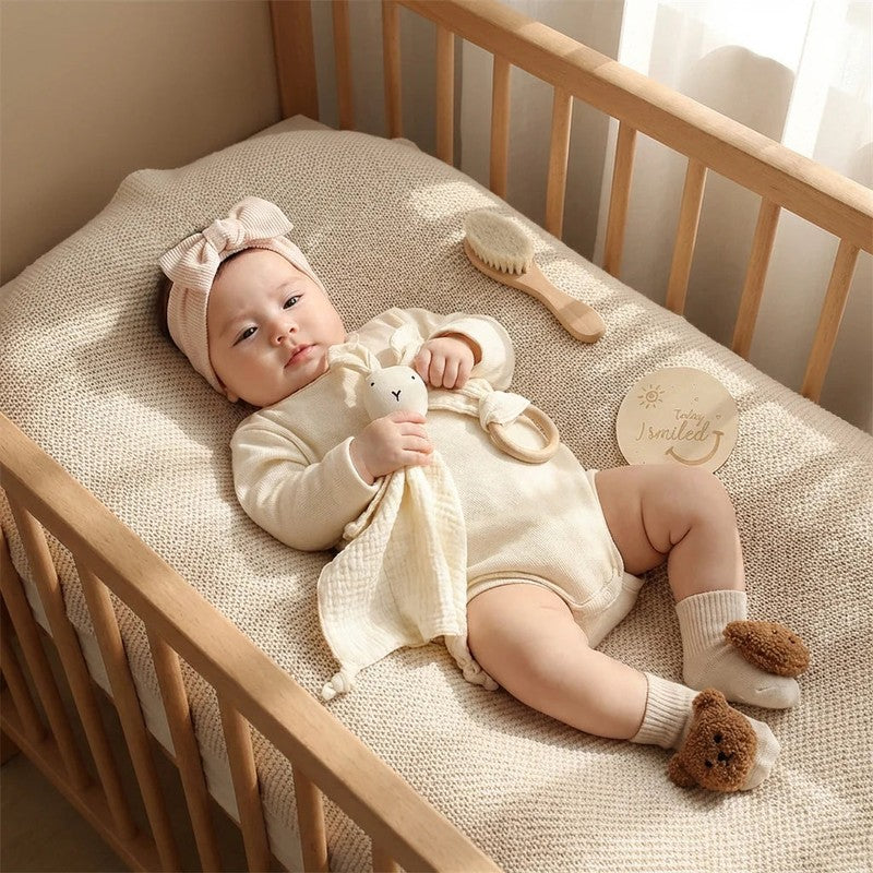 Newborn Baby Gift Set - 6-Piece with Animal Appliqué