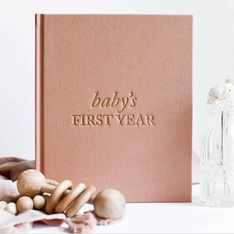 Newborn Baby Memory Book - Hardcover with Customizable Pages