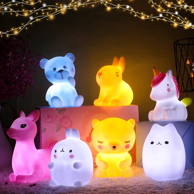 Night Light - Animal Shapes with Color-Changing LED