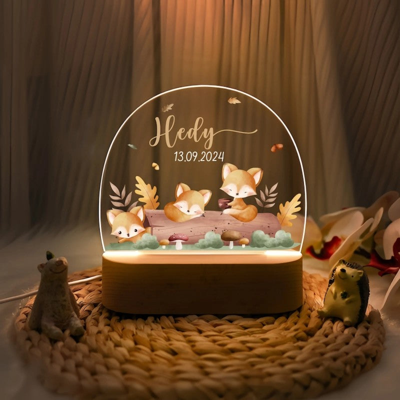 Night Light - LED Arch-Shaped Panel with Custom Name Engraving