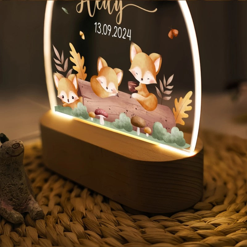 Night Light - LED Arch-Shaped Panel with Custom Name Engraving