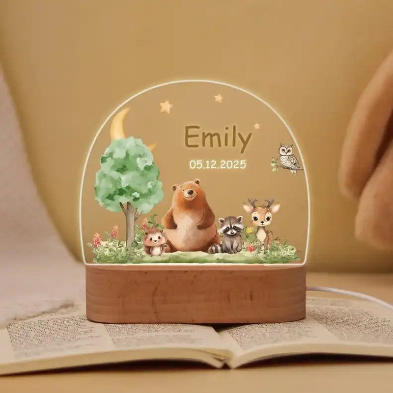Night Light - LED Arch-Shaped Panel with Custom Name Engraving