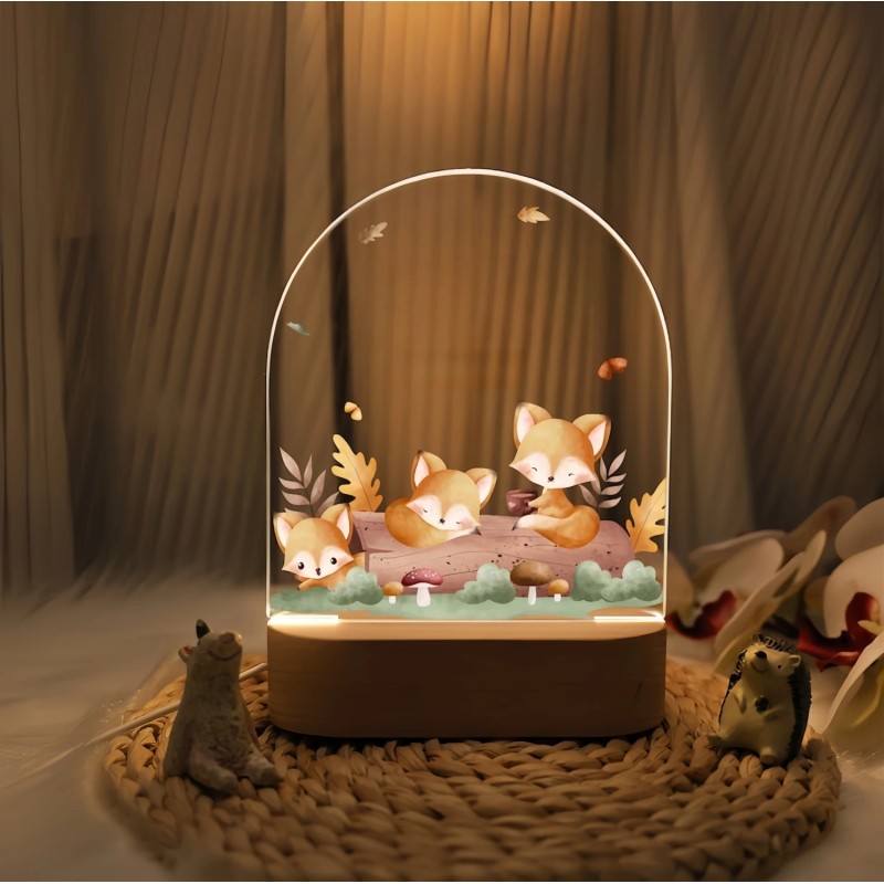 Night Light - LED Arch-Shaped Panel with Custom Name Engraving
