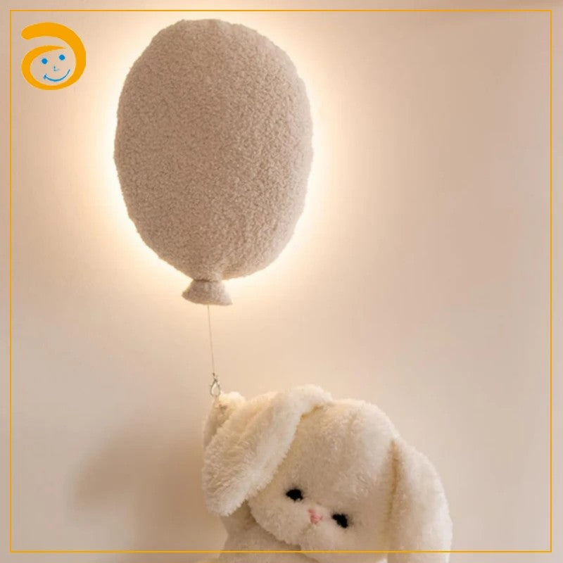Night Light - Plush Wall Decoration with Hanging Animal Figure
