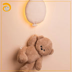 Night Light - Plush Wall Decoration with Hanging Animal Figure