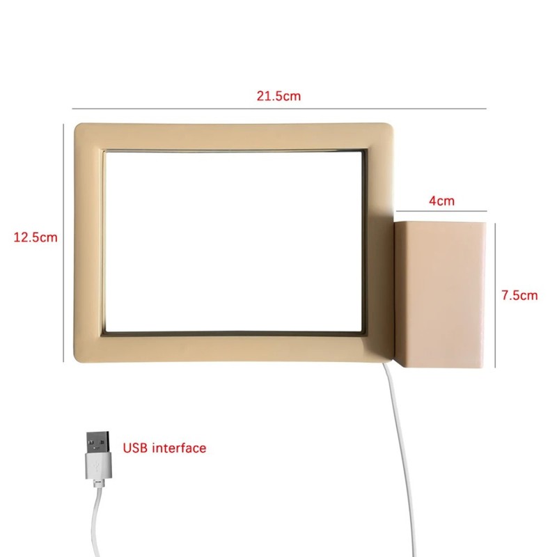 Night Light - Rectangular Frame with LED Edge Lighting