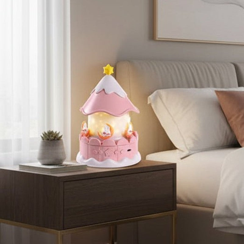 Night Light Star Projector - USB Powered with Music and 360° Rotation