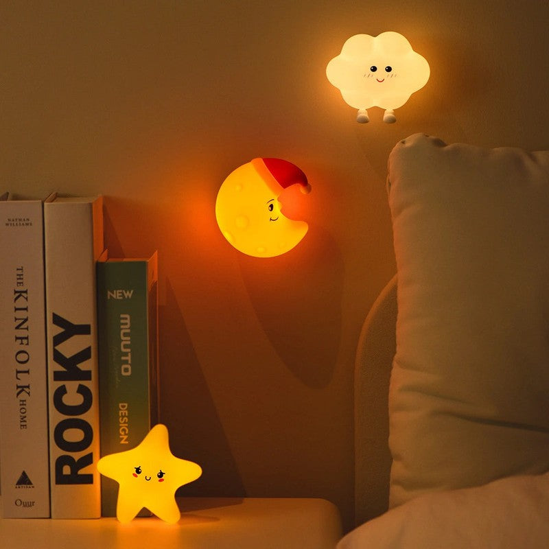 Night Light - Whimsical Cartoon Face with Adjustable Brightness