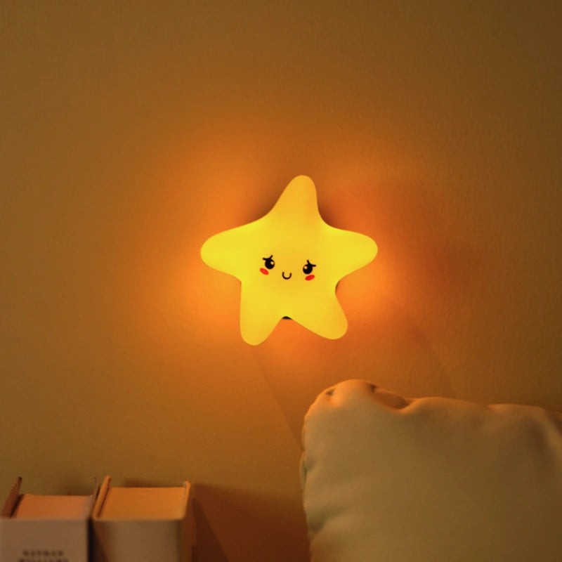 Night Light - Whimsical Cartoon Face with Adjustable Brightness
