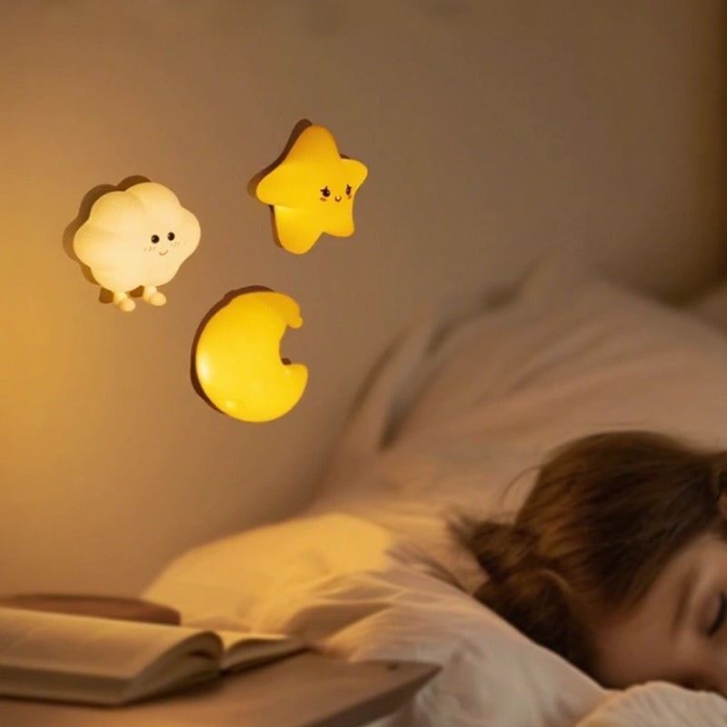 Night Light - Whimsical Cartoon Face with Adjustable Brightness