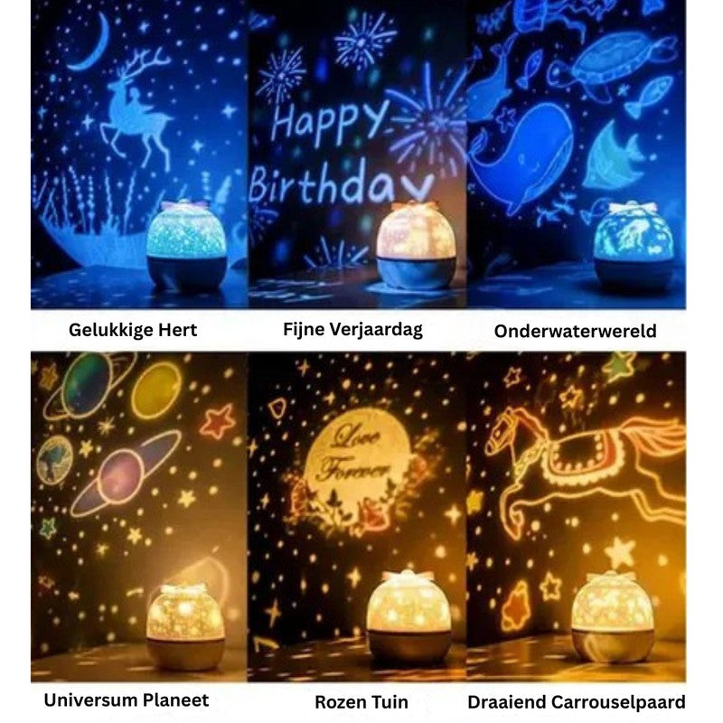 Night Light with Projection Function - Animal Ear