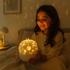 Night Light with Rotating LED Projector - Starry Sky Patterns