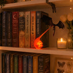 Night Light with Sculpted Dragon Figure - Dynamic Flying Pose