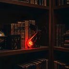 Night Light with Sculpted Dragon Figure - Dynamic Flying Pose