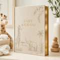 Notebook Baby Journal - Hardcover Fabric Cover