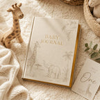 Notebook Baby Journal - Hardcover Fabric Cover