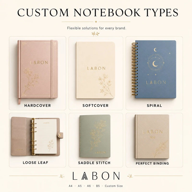 Notebook Baby Journal - Hardcover Fabric Cover
