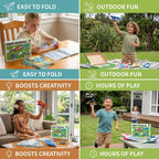 Paper Airplane Building Set - Folding Set with Instruction Booklet