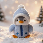 Penguin Plush Toy Gift Set - Hooded Jacket with Zipper