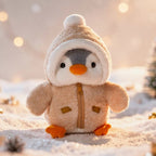 Penguin Plush Toy Gift Set - Hooded Jacket with Zipper