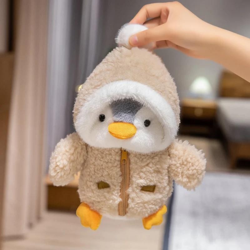 Penguin Plush Toy Gift Set - Hooded Jacket with Zipper