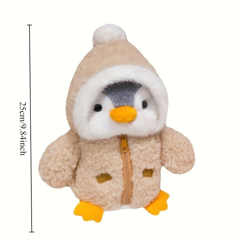 Penguin Plush Toy Gift Set - Hooded Jacket with Zipper
