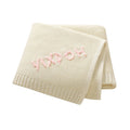 Personalized Baby Blanket with Name Embroidery - Square Knit