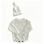 Personalized Baby Bodysuit Set - Round Neck Long Sleeve