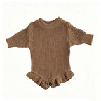 Personalized Baby Bodysuit Set - Round Neck Long Sleeve