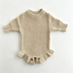 Personalized Baby Bodysuit Set - Round Neck Long Sleeve