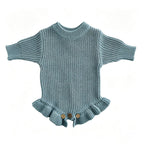 Personalized Baby Bodysuit Set - Round Neck Long Sleeve