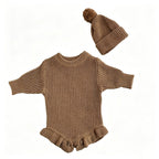 Personalized Baby Bodysuit Set - Round Neck Long Sleeve
