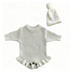 Personalized Baby Bodysuit Set - Round Neck Long Sleeve
